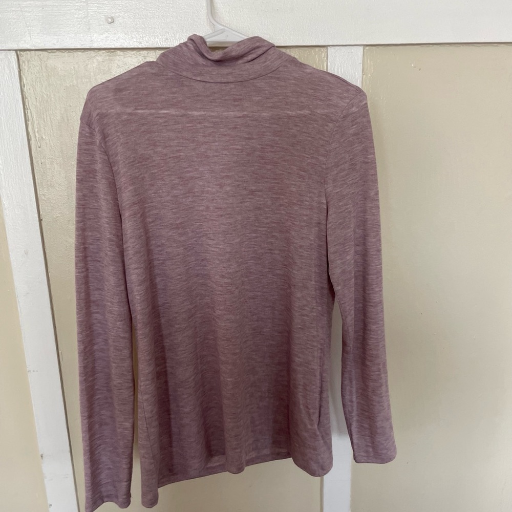 Purple turtleneck